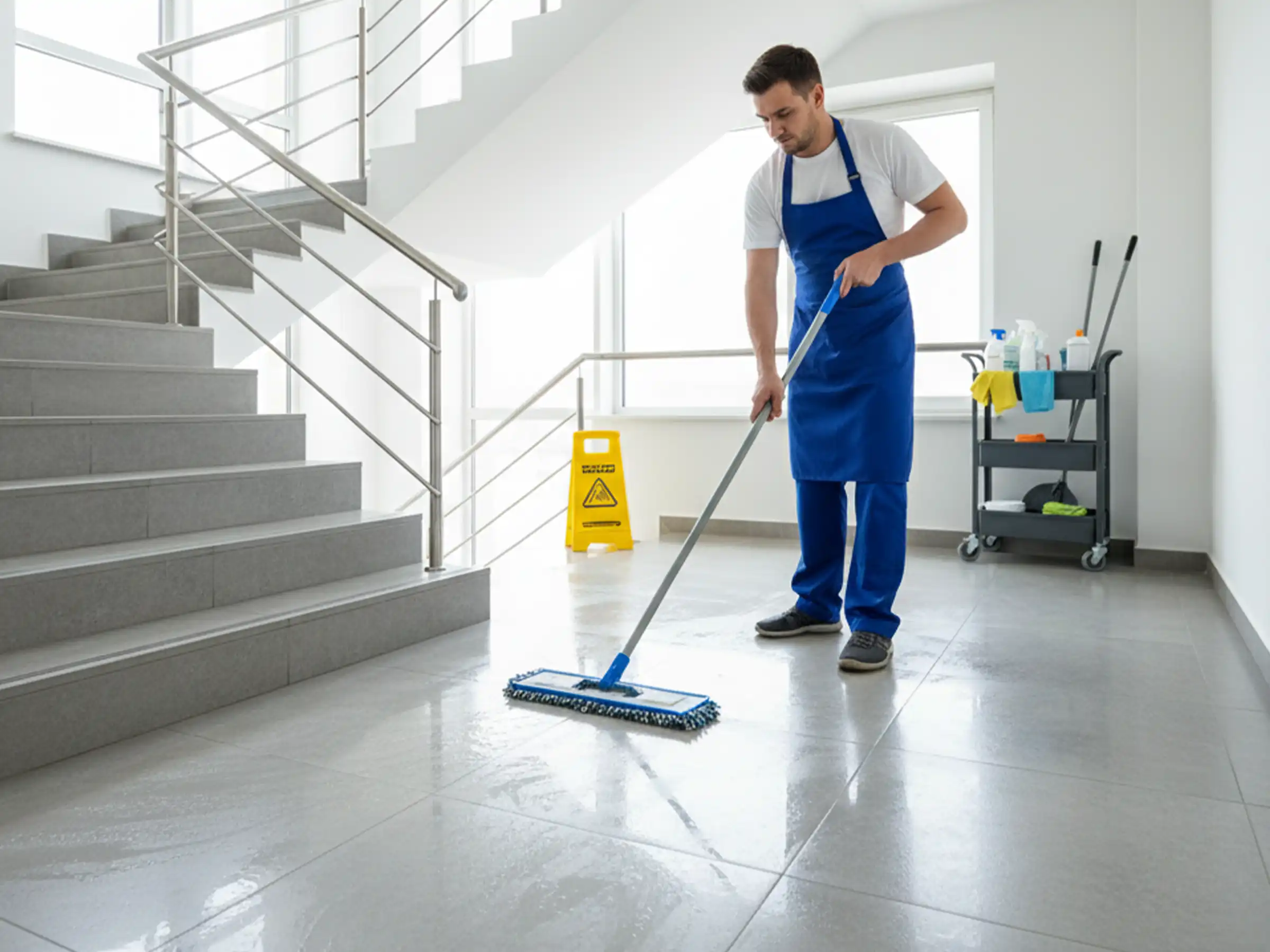 Zuverlässige Treppenhausreinigung für Gewerbeobjekte in München